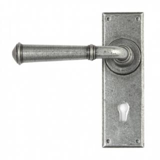 Pewter Regency Lever Lock Set